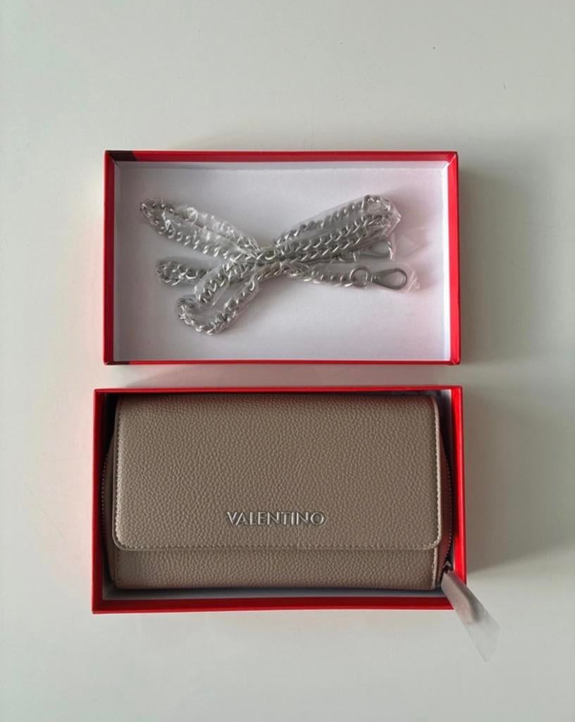 Valentino Mario Crossbody Portemonnee Tas - Nieuw, Verzenden, Nieuw, Grijs, Overige merken