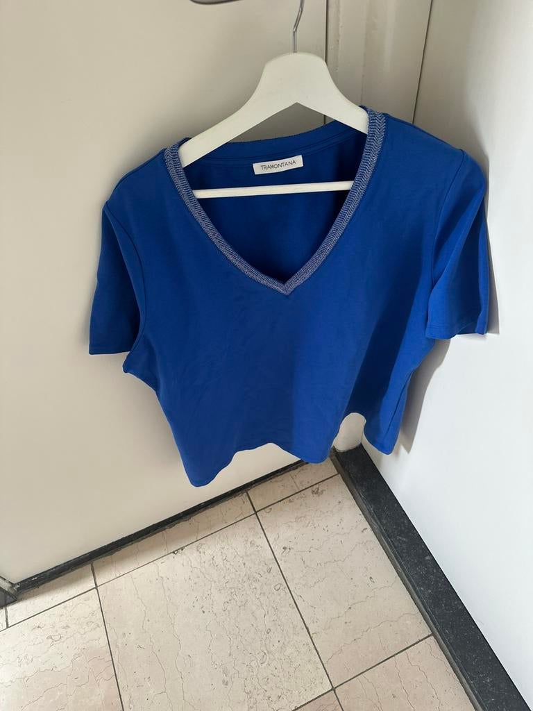 Tramontana kobaltblauw shirt, Blauw, Maat 46/48 (XL) of groter, Ophalen of Verzenden, Zo goed als nieuw