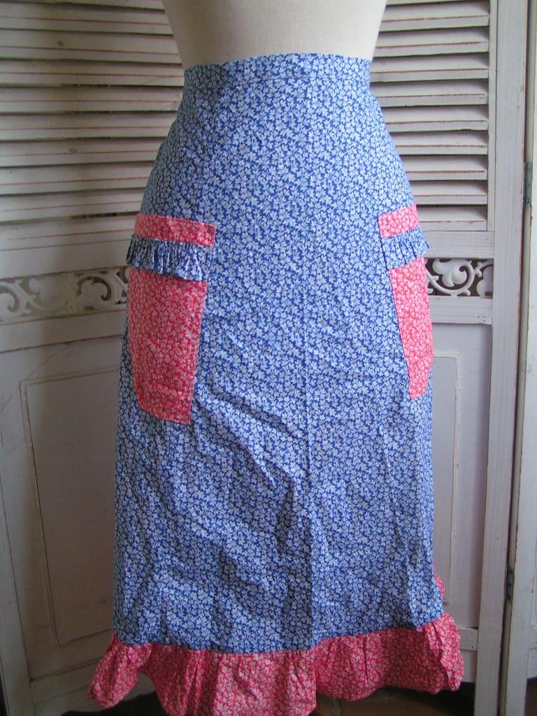 jaren 70 schort nr WW 71 ger willy, Verzenden, Zo goed als nieuw, Schort