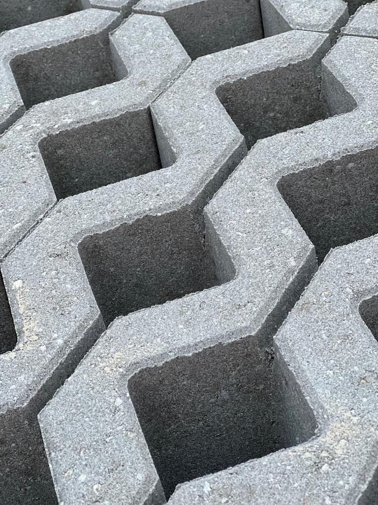 Grastegels 600x400 mm dikte 120 mm vlak of ribbel, Verzenden, Gobocon betonproducten, Nieuw, Beton