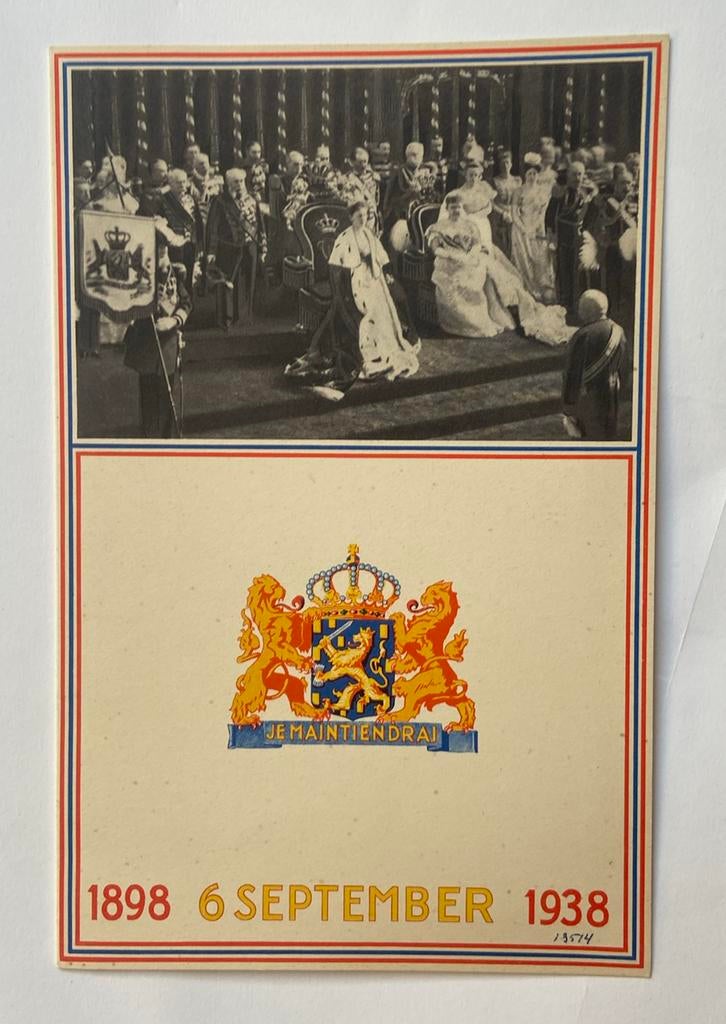 Jubileum kon. Wilhelmina 1938, Verzamelen, Ophalen, Zo goed als nieuw