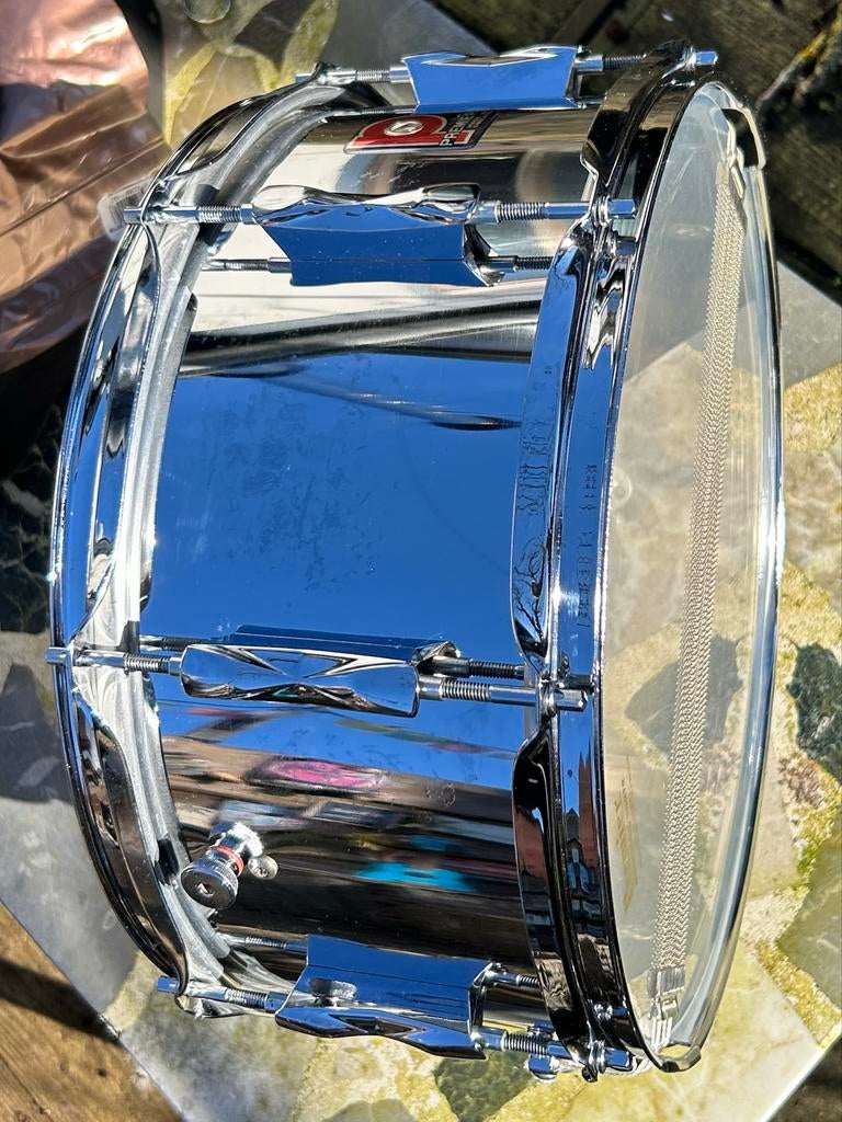 Premier Vintage Stalen Snare 14” x6.5” - Jaren '80, Gebruikt, Premier, VK, Ophalen of Verzenden