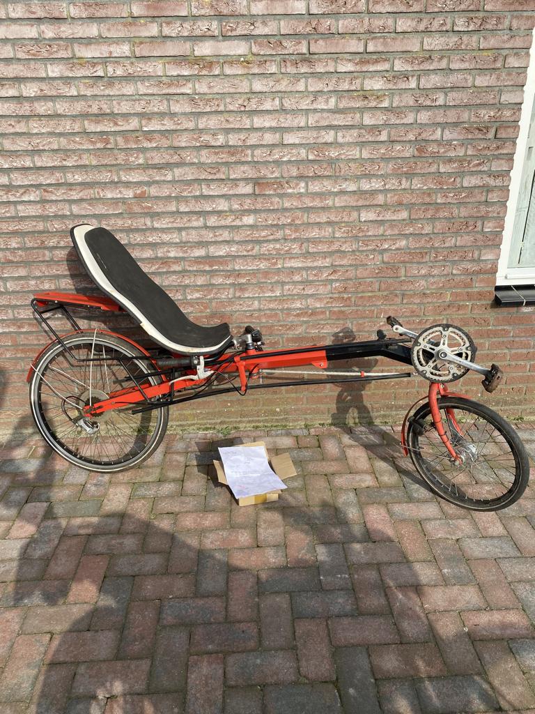 Ligfiets Sinner alluminium - projectje, Ophalen, Gebruikt, Onderstuur, Sinner