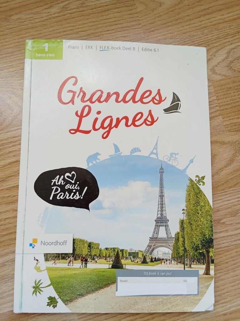 Grandes Lignes Frans werkboek 1 havo vwo deel B editie 6.1, Frans, HAVO, Ophalen of Verzenden, Zo goed als nieuw