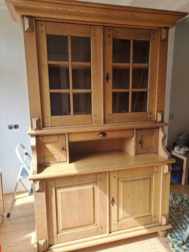 Eiken kast, Huis en Inrichting, Ophalen, Gebruikt, Met deur(en), 100 tot 150 cm