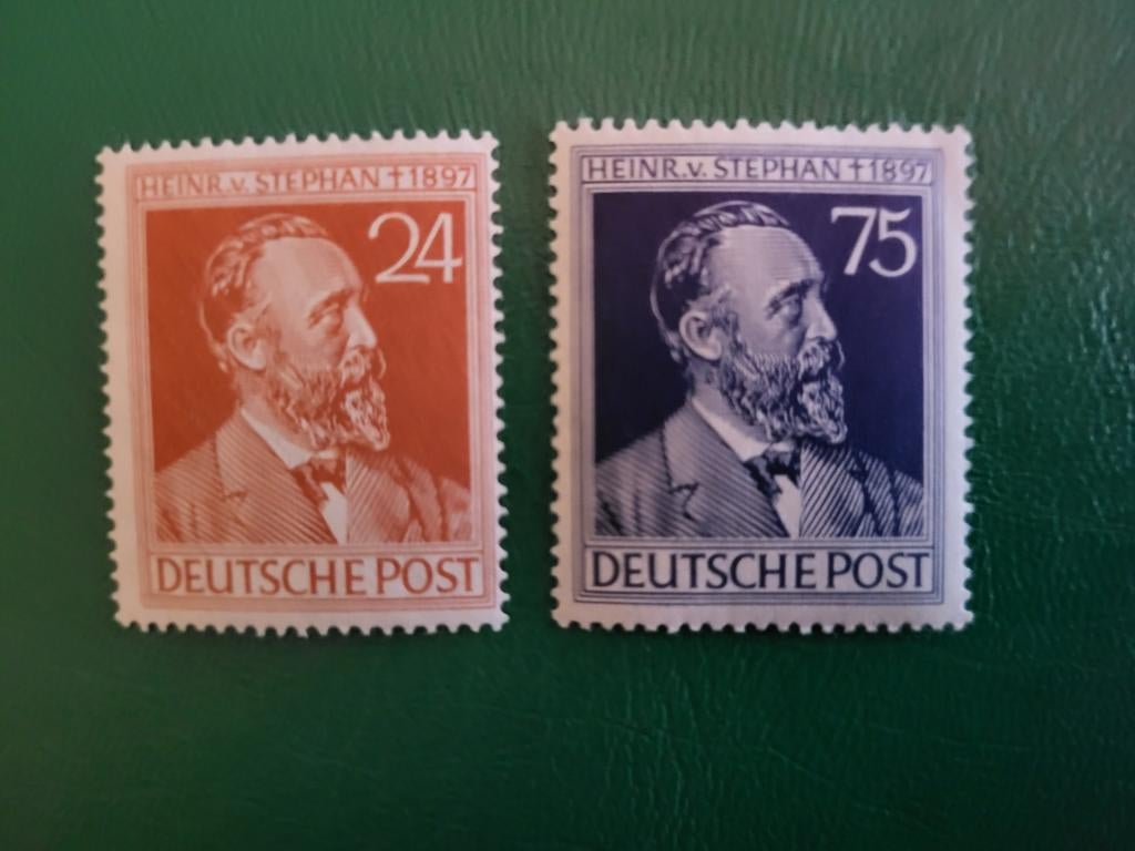 Duitse postzegels Heinrich von Stephan 1947, Ophalen of Verzenden, Overige periodes, Postfris