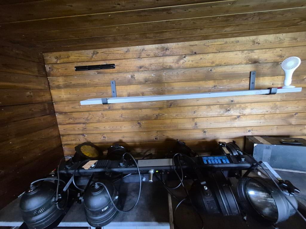 Disco verlichting met 2x 4 lampen en koffer, Muziek en Instrumenten, Licht en Laser, Ophalen