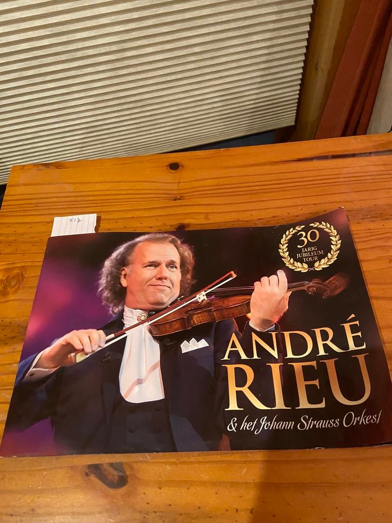 Brochure andre rieu en het johan strauss orkest, Verzamelen, Ophalen of Verzenden, Zo goed als nieuw, Boek, Tijdschrift of Artikel