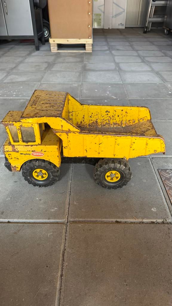 Vintage Tonka Mighty Dump Truck - Klassiek Speelgoed, Kinderen en Baby's, Speelgoed | Speelgoedvoertuigen, Gebruikt, Ophalen of Verzenden