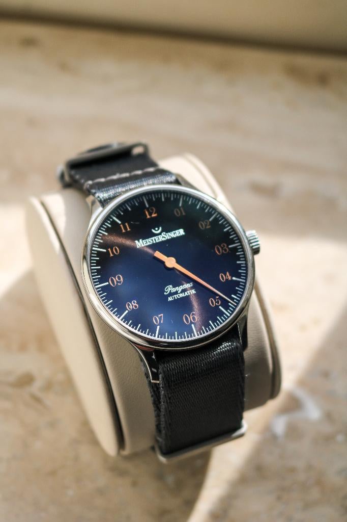 Meistersinger Pangaea Automatisch – Ref. PM917G, Overige merken, Leer, Staal, Polshorloge