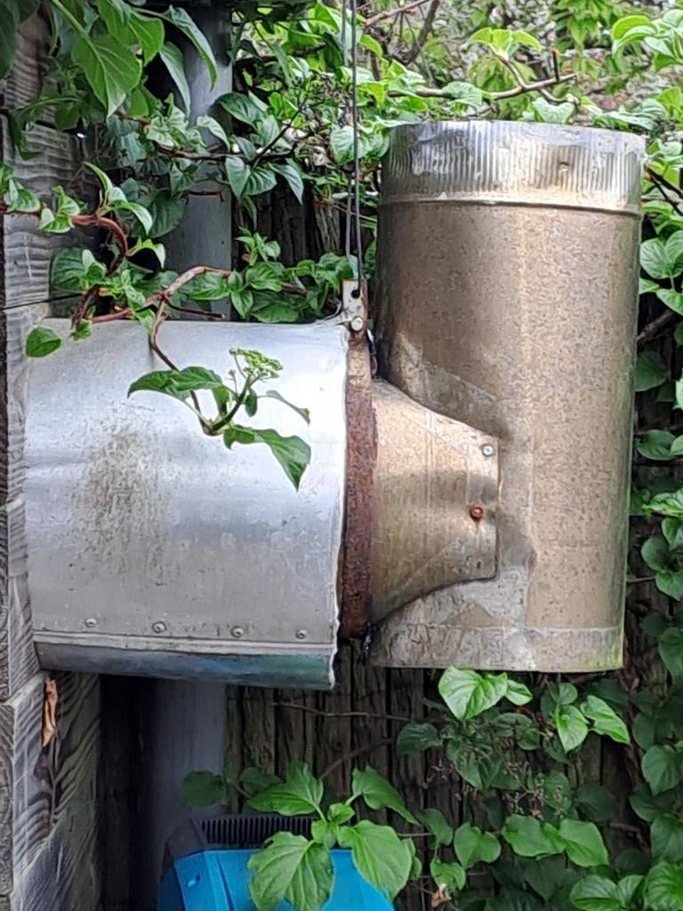 Inbouw houtkachel met diverse hulpstukken, Ophalen, Gebruikt, Houtkachel, Inbouw