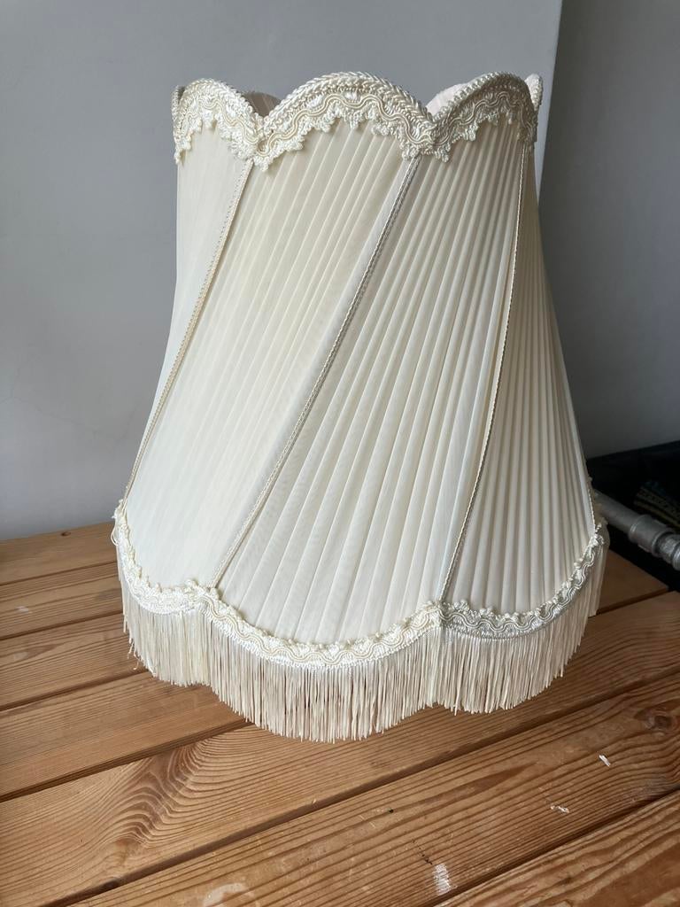 Baroque Lampenkap gedraaid barok klassiek met franje, Ophalen, Zo goed als nieuw, Rechthoekig, 50 cm of meer