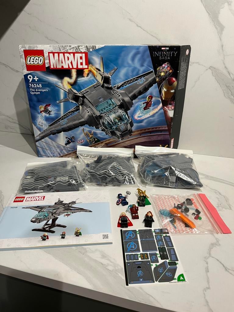 Lego Marvel 76248 the Avengers Quinjet, Ophalen, Zo goed als nieuw, Complete set, Lego