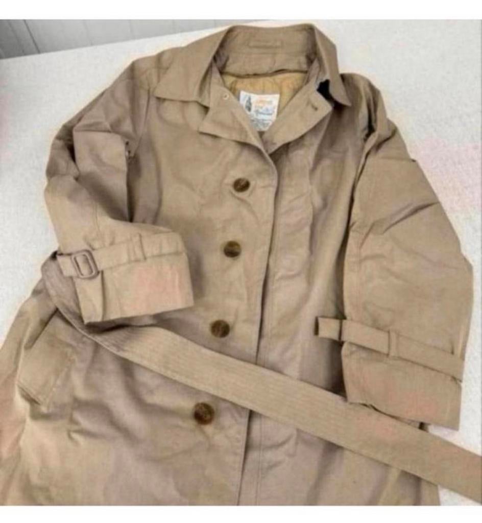 London Fog - Vintage trench coat vrouwen dames jas beige L, Beige, Maat 42/44 (L), Ophalen of Verzenden, Zo goed als nieuw