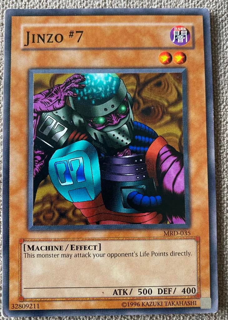 Yu-Gi-Oh! Jinzo “7 MRD Old US Print !, Hobby en Vrije tijd, Verzamelkaartspellen | Yu-gi-Oh!, Gebruikt, Losse kaart, Ophalen of Verzenden