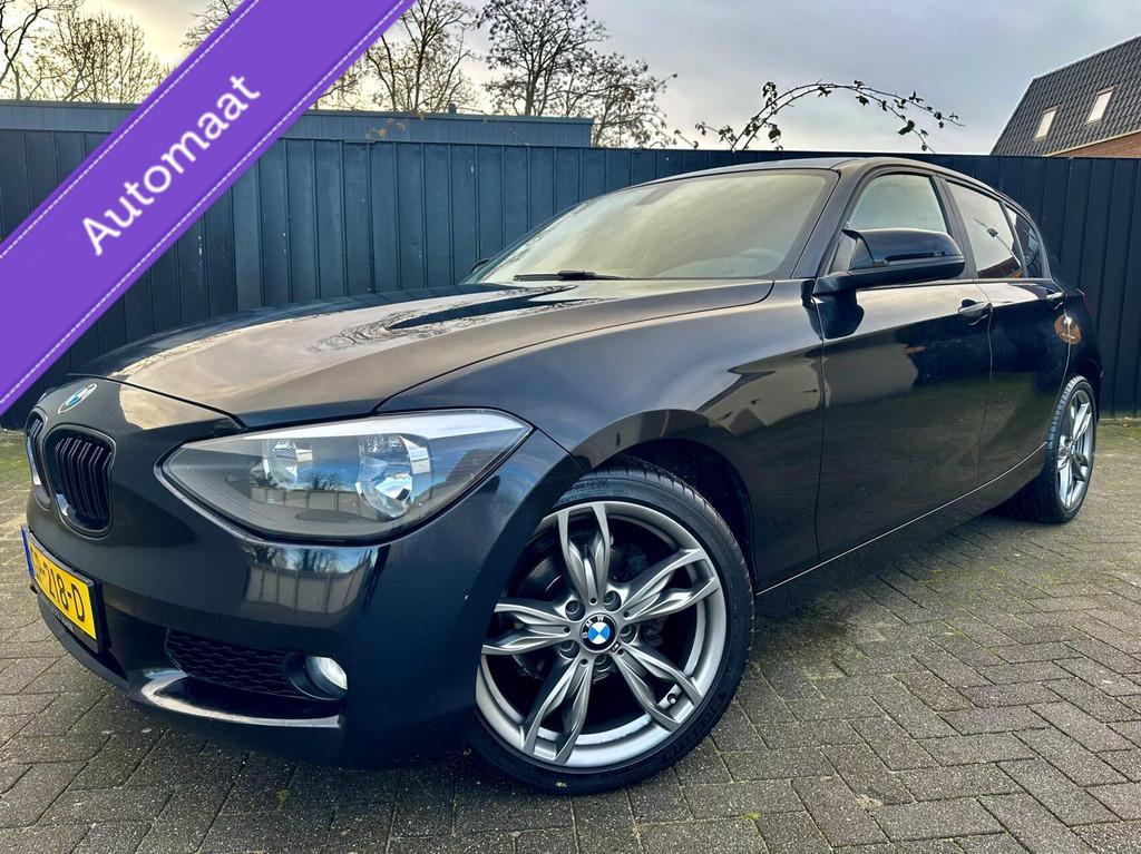 BMW 1-serie 116i Business+ AUTOMAAT, Auto's, Euro 5, Zwart, 4 cilinders, Zwart