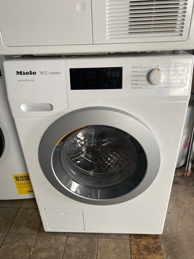 Supermooie set van Miele; wasmachine en warmtepompdroger!, Witgoed en Apparatuur, Wasmachines, Ophalen of Verzenden, Zo goed als nieuw