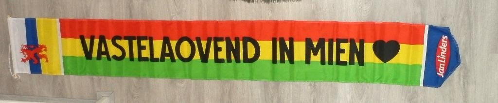 Carnavals wimpel Vastelaovend in mien hart ( Linders ), Overige supermarkten, Ophalen of Verzenden