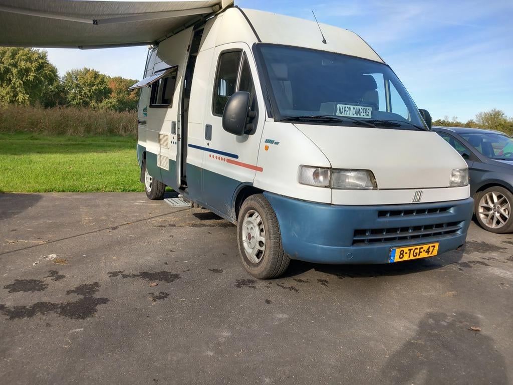 Fiat Ducato Camper 1996, 2 persoons, B rijbewijs, Buscamper of Camperbus, Fiat, Tot en met 2, 7 tot 12 maanden geleden