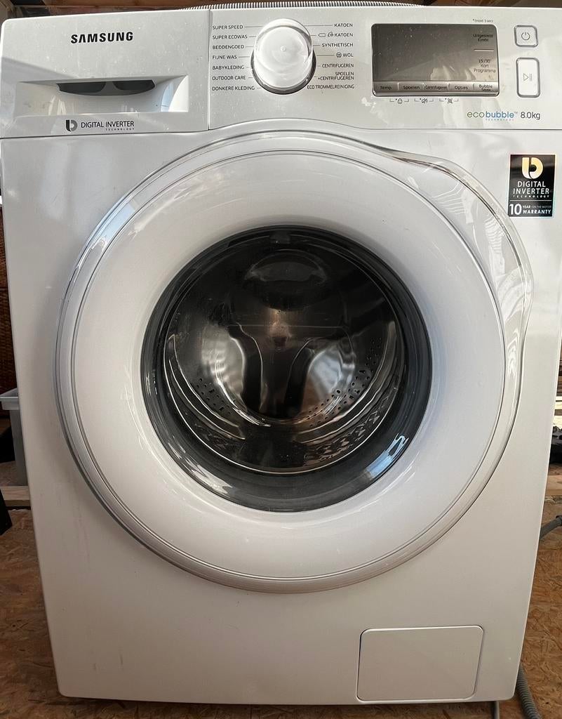 Wasmachine samsung eco bubble, Witgoed en Apparatuur, Wasmachines, Ophalen, Zo goed als nieuw, 85 tot 90 cm, 1200 tot 1600 toeren