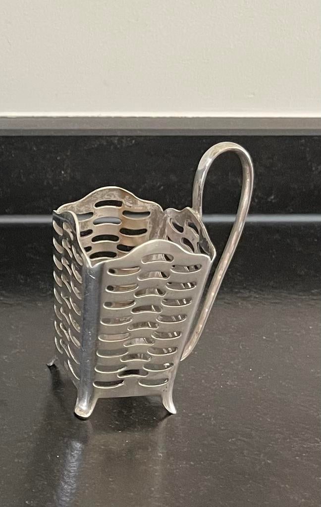 Verzilverde maggi houder, Ophalen of Verzenden, Zilver