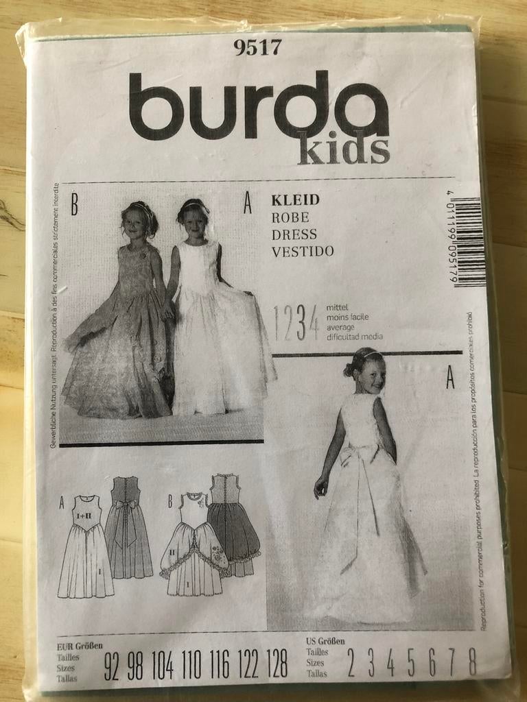 Burda patroon 9517  princessenjurk, Ophalen of Verzenden, Nieuw, Vrouw, Burda