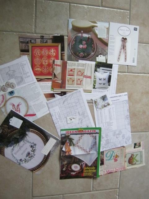 Pakket Borduurpatronen  Kruissteek Uitverkoop ! nr 9, Verzenden, Zo goed als nieuw, Handborduren, Patroon