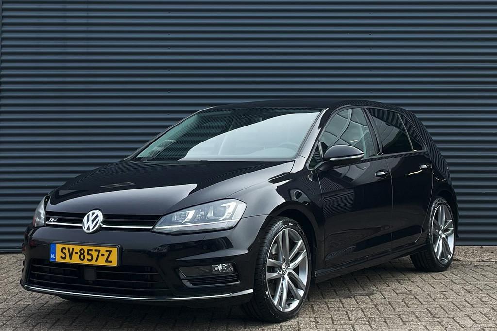 Volkswagen Golf 1.4 TSI 140PK R-Line DSG, Auto's, Volkswagen, Gebruikt, 4 cilinders, Leder en Stof, Zwart
