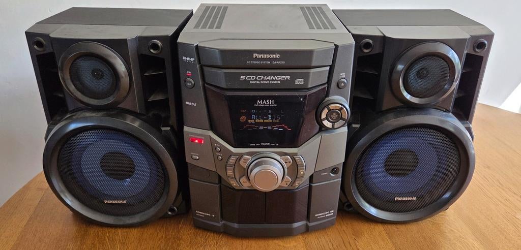 Panasonic Stereo Set,  5-CD Wisselaar - werkt perfect, Ophalen, Zo goed als nieuw, Tuner of Radio