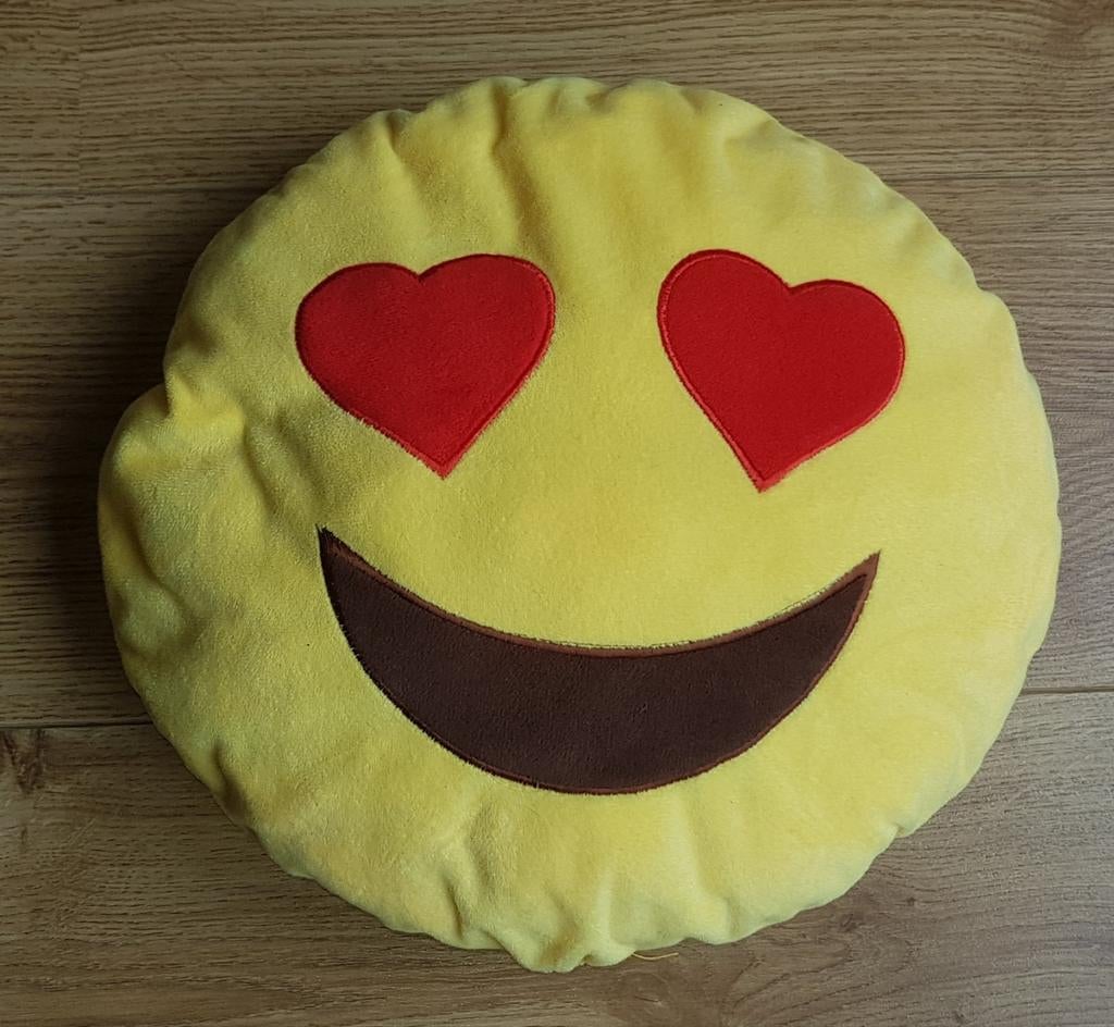 EMOJI KNUFFEL KUSSEN, Kinderen en Baby's, Speelgoed | Knuffels en Pluche, Ophalen of Verzenden, Zo goed als nieuw