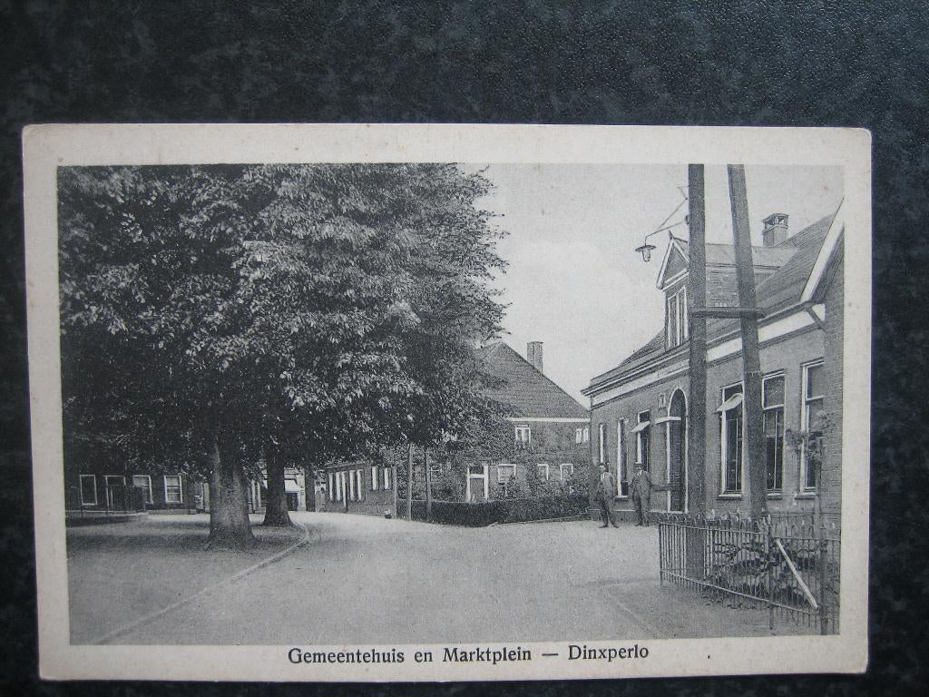 DINXPERLO Gemeentehuis en marktplein, Ophalen of Verzenden, Voor 1920, Gelderland