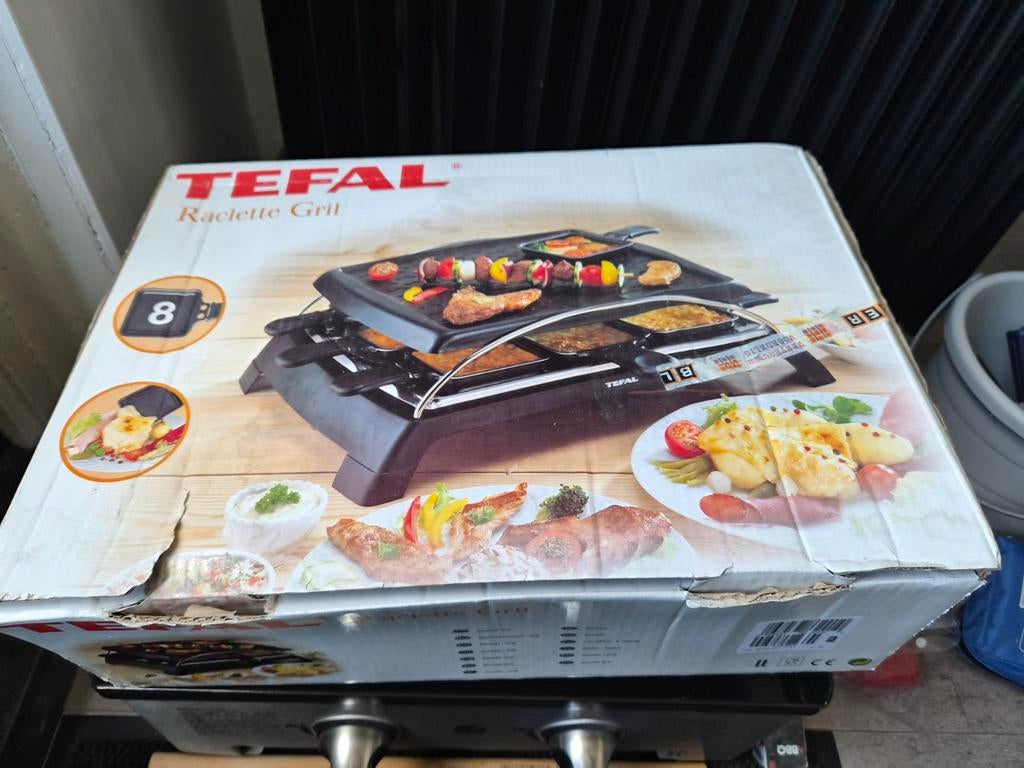 Tefal Raclette Grill voor 8 personen, Witgoed en Apparatuur, Gourmetstellen, Ophalen of Verzenden, 8 personen of meer