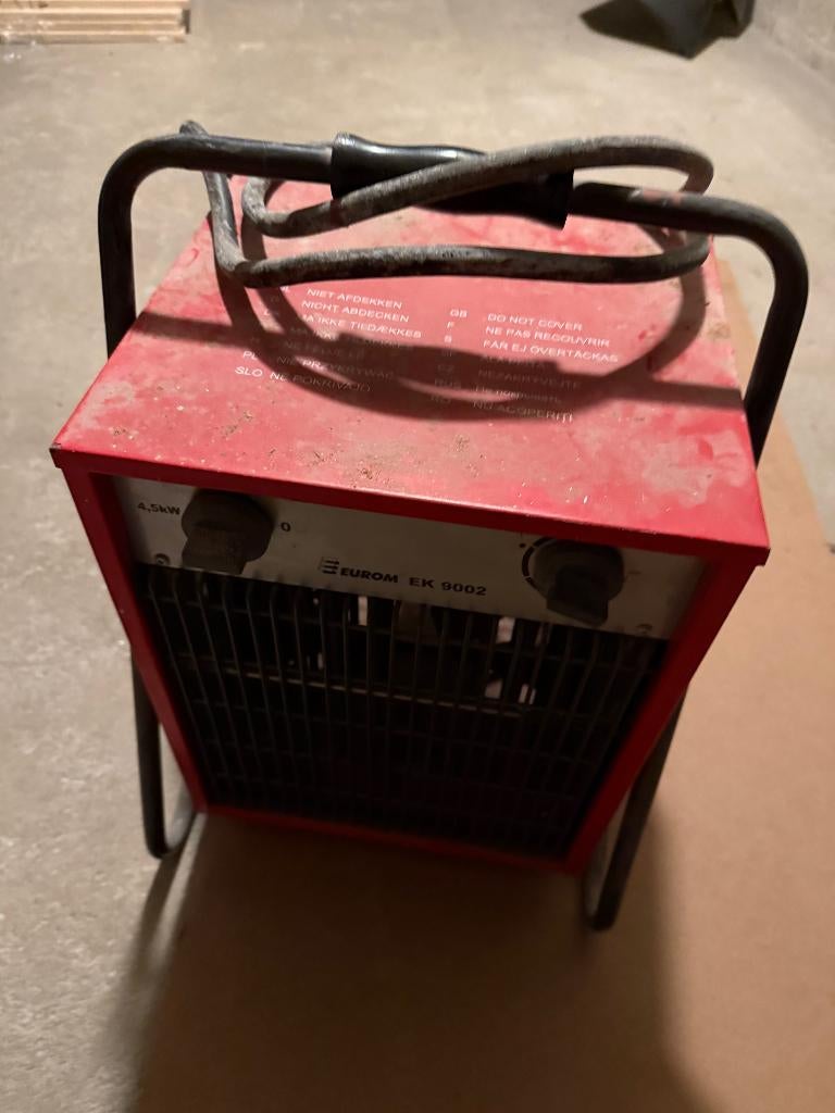 EUROM EK9002 400v Heater / garageverwarming, Doe-het-zelf en Verbouw, Verwarming en Radiatoren, Ophalen, 30 tot 80 cm, Gebruikt