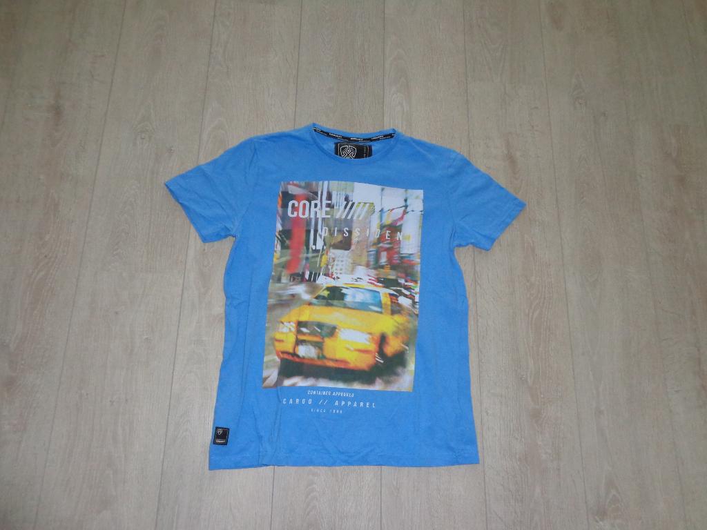 blauw herent-shirt van DISSIDENT, maat M, Kleding | Heren, Ophalen of Verzenden, Gedragen, Maat 48/50 (M), Blauw