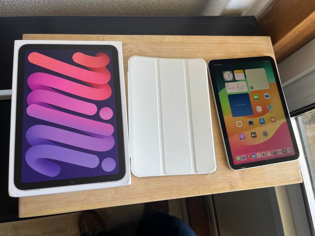 Ipad mini 6e generatie 64gb 2021 wifi +5g, Computers en Software, Apple iPads, Apple iPad, Wit, 8 inch, Ophalen of Verzenden