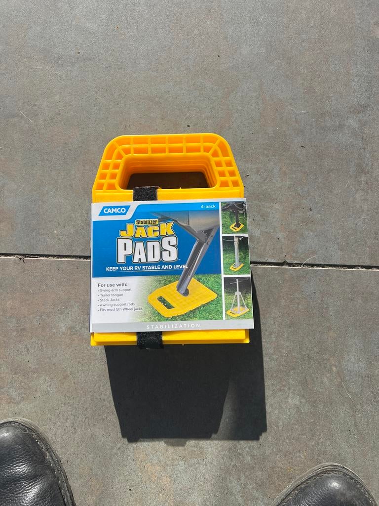 Camco Stabilizer Jack Pads 4-pack, Caravans en Kamperen, Ophalen of Verzenden, Nieuw