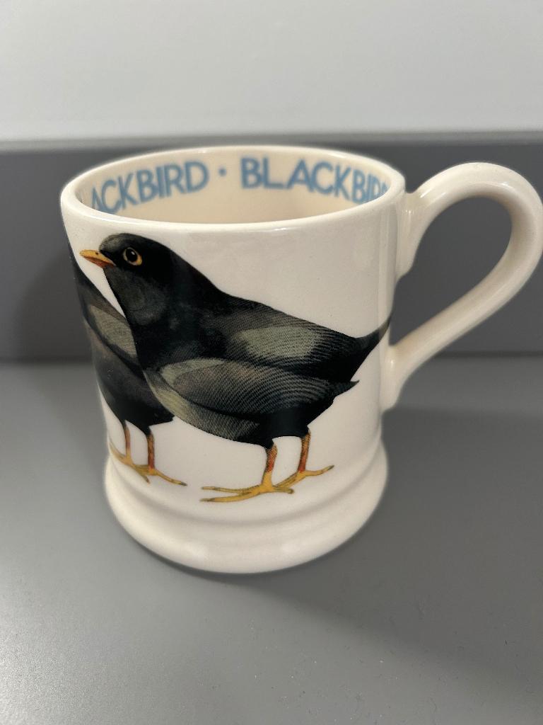 Emma Bridgewater 1/2 pint mug Blackbird, Nieuw, Ophalen of Verzenden, Overige stijlen, Kop(pen) en/of Schotel(s)