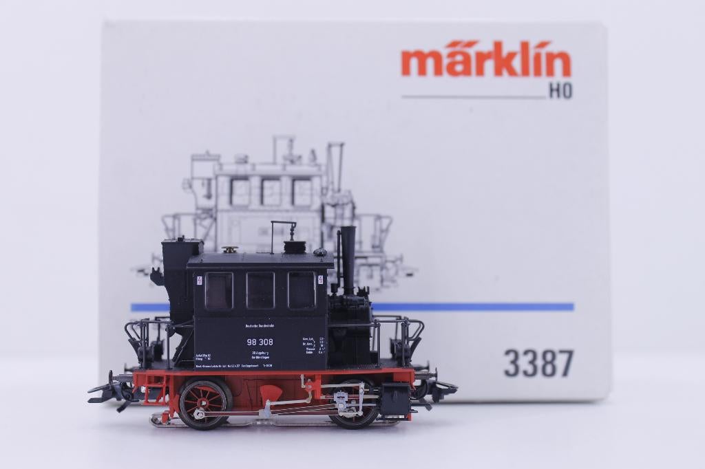Marklin 3387 HO Stoomlocomotief BR 98 Glaskast, Wisselstroom, Locomotief, Ophalen of Verzenden, Zo goed als nieuw