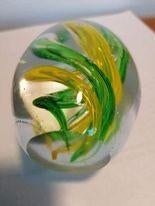 Paperweight eivormig. Glaskunst, Ophalen of Verzenden