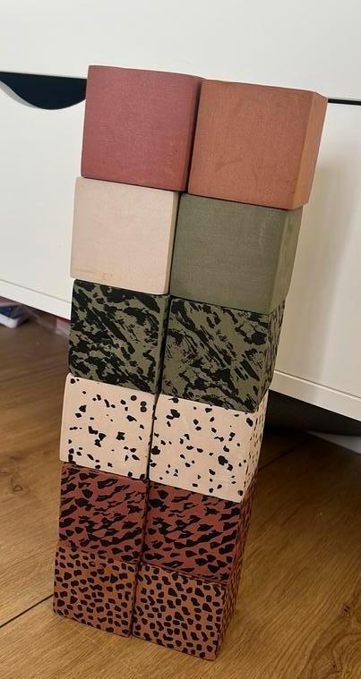 Foam-stapelblokjes vanPauline, Kinderen en Baby's, Speelgoed | Bouwstenen, Ophalen, Gebruikt, Overige merken