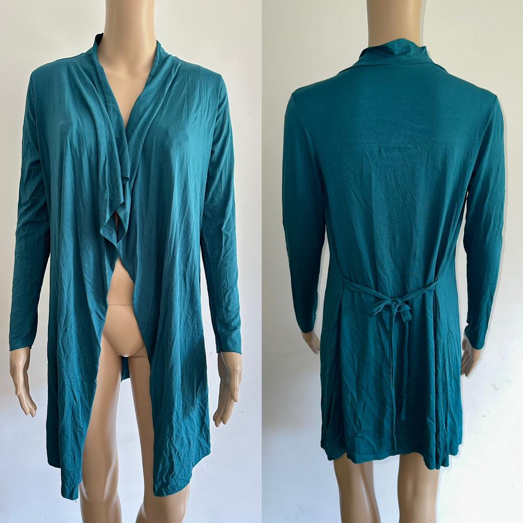 Dames kaftan lange jurk vest groen jas jasje kimono top S M, Kleding | Dames, Ophalen of Verzenden, Nieuw, Maat 36 (S), Groen