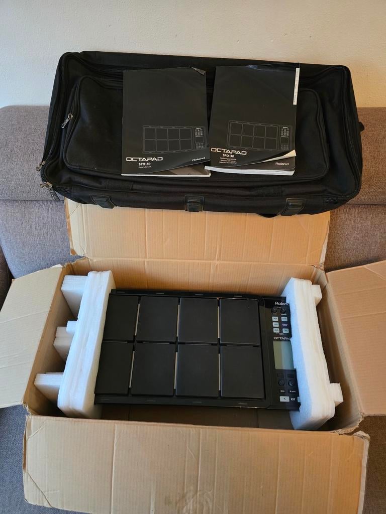 Roland SPD-30 BK Octapad digitale met tas, Ophalen of Verzenden, Gebruikt