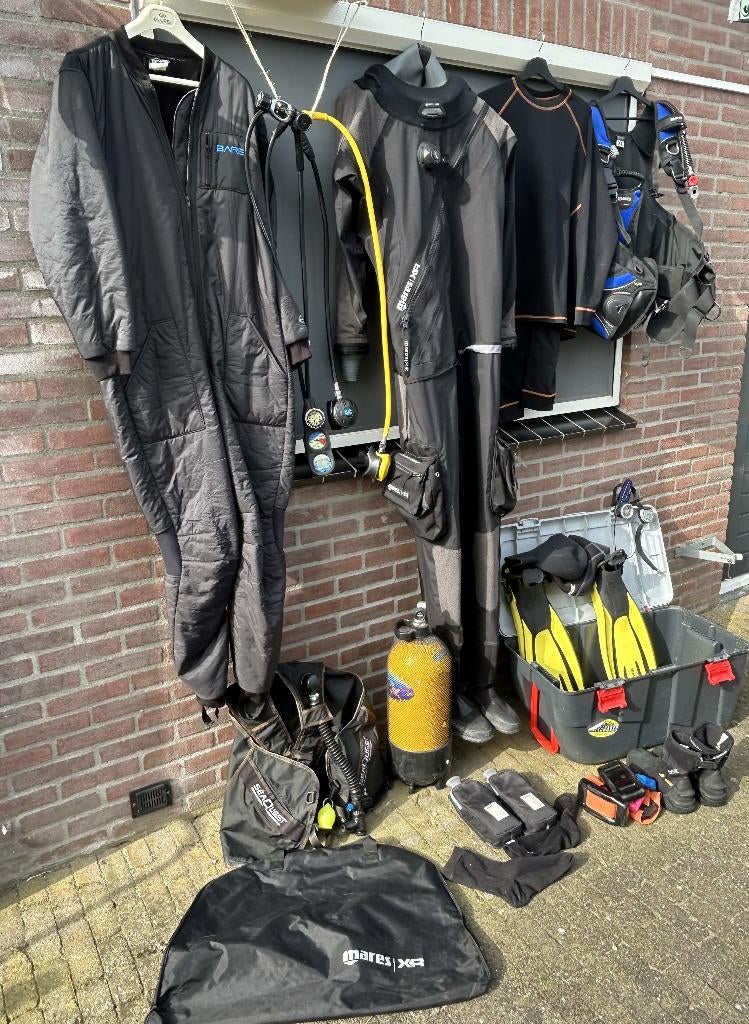 Complete duikuitrusting, Ophalen, Gebruikt