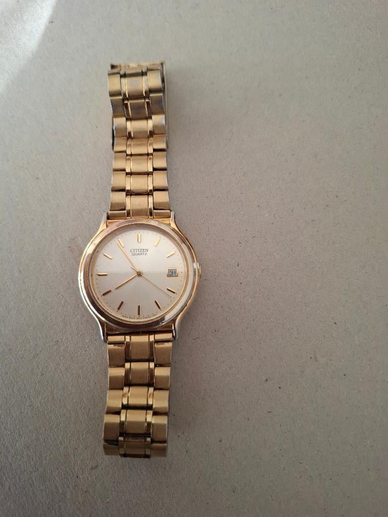horloge Citizen met datum krasvrij, Verzenden, Gebruikt, Staal, Overige merken