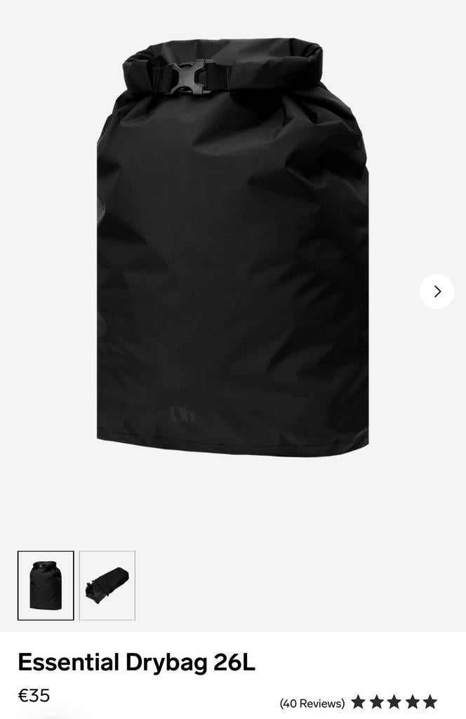 DB Journey Drybag 26 Liter (Van €35) Op = Op Kamperen, Ophalen of Verzenden, Nieuw