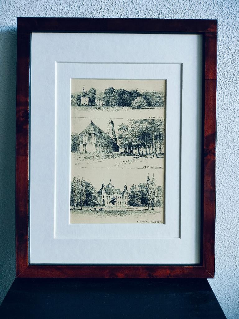 Craandijk Litho Gelderland Hoog Keppel Wisch 1880 (38), Ophalen of Verzenden