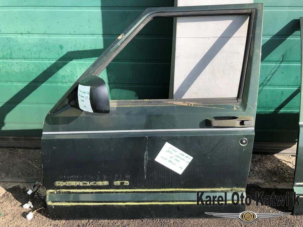 Voordeur links Jeep Cherokee XJ Groen (klein deukje), Auto-onderdelen, Gebruikt, -, Deur, -