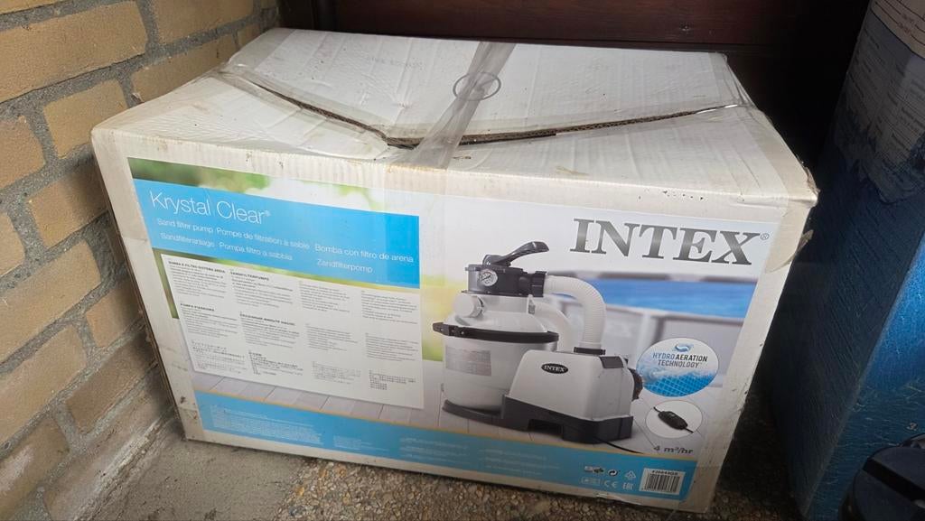 Intex zandfilterpomp met Bestway zwembad 3x2 meter, Tuin en Terras, Zwembaden, Ophalen, Gebruikt, Opzetzwembad, Rechthoekig