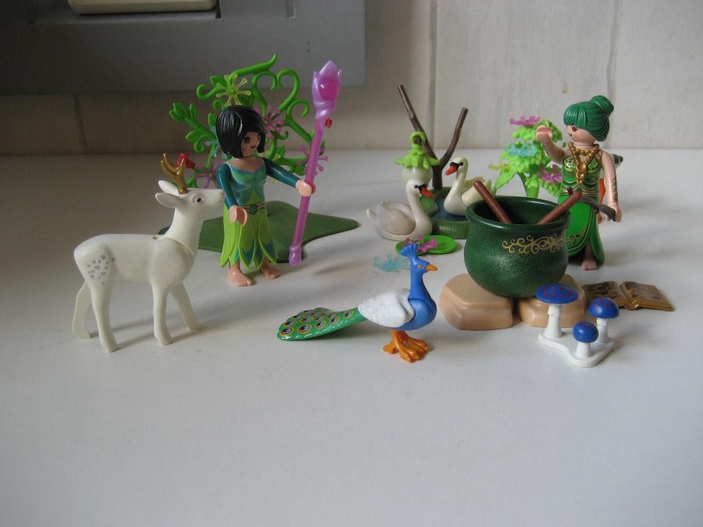 playmobil tover fairies met dieren, Ophalen of Verzenden, Zo goed als nieuw