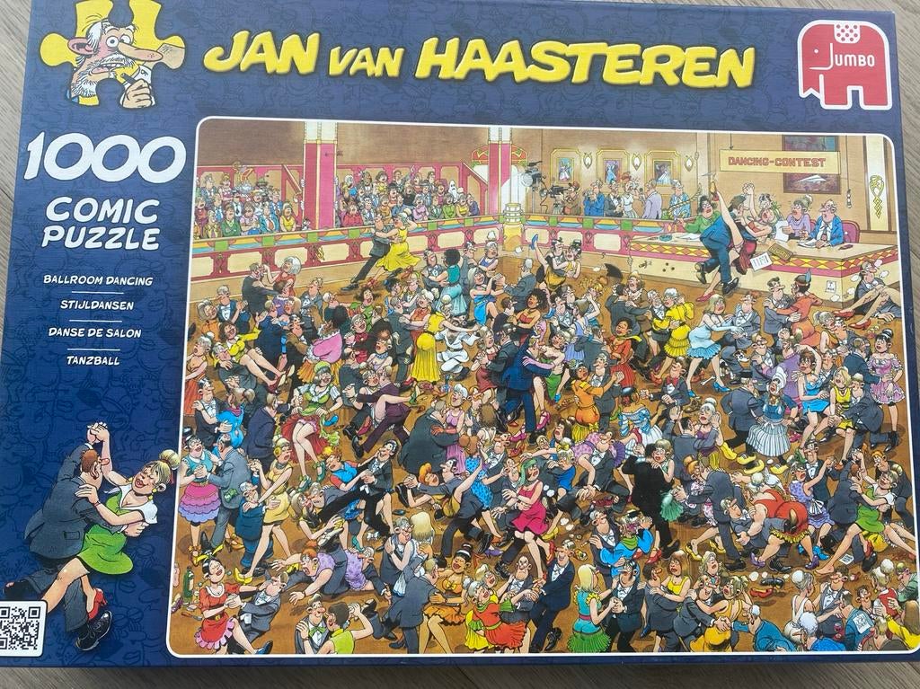 Jan van Haasteren Stijldansen 1000 stukjes legpuzzel, Ophalen, 500 t/m 1500 stukjes, Gebruikt, Legpuzzel